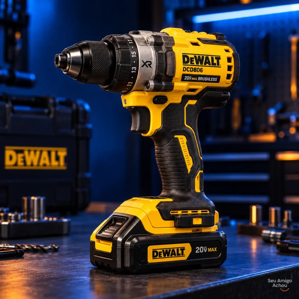 Parafusadeira DeWalt DCD806 20V MAX Brushless