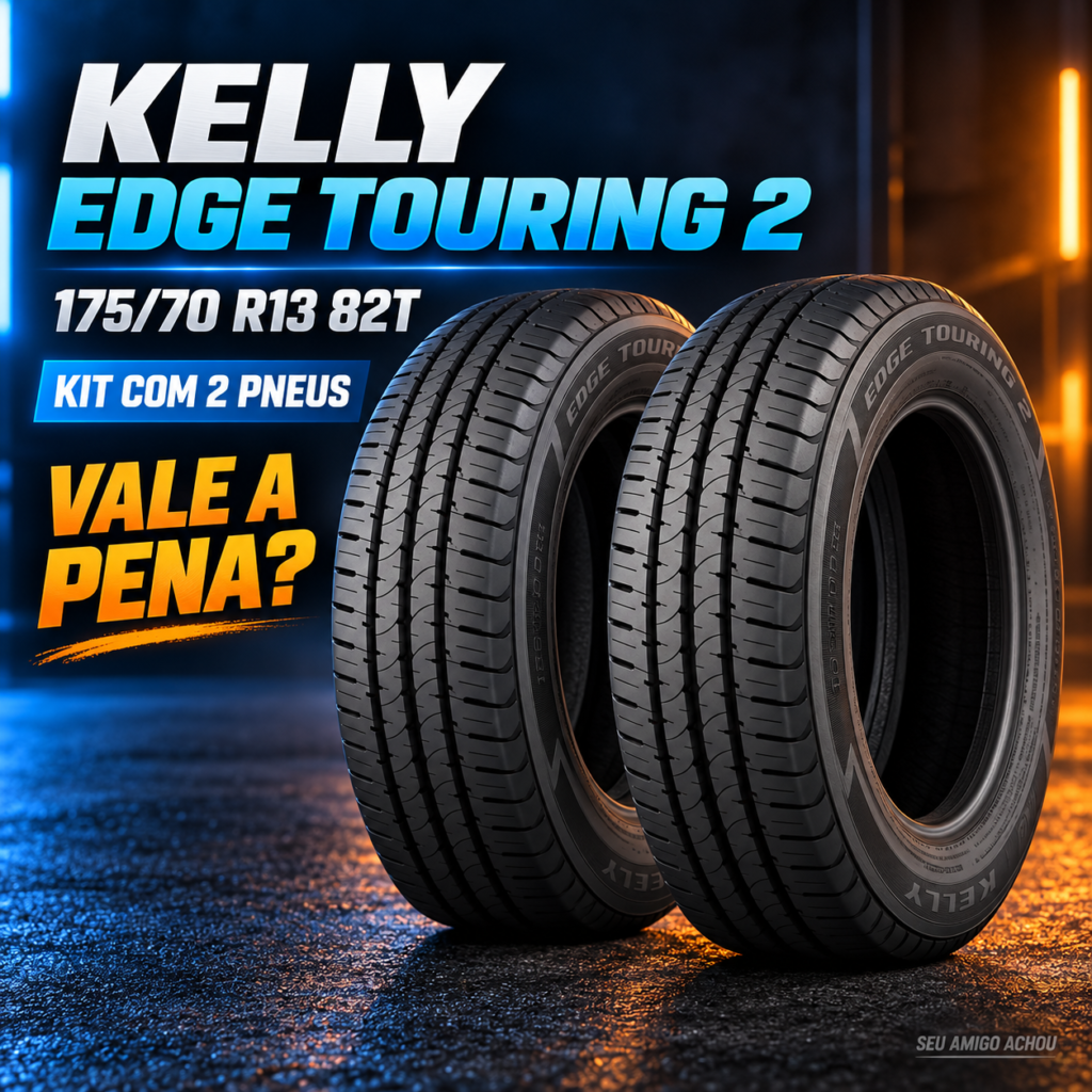 Kit com dois pneus Kelly Edge Touring 2 175/70 R13 82T